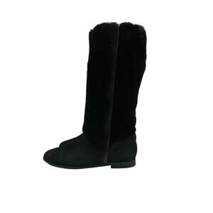Chanel Winter Suede Fur Boots Sz.40.5
